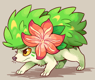 3_toes ambiguous_gender angry brown_background chest_tuft claws eyelashes facial_markings feet feral flower_(anatomy) fur green_body green_fur green_markings head_markings leg_tuft markings orange_eyes quadruped shadow simple_background snout solo toe_claws toes tuft whiskers white_body white_fur shellyochunks nintendo pokemon tales_of_tabira mirya_(raindare) generation_4_pokemon land_forme_shaymin legendary_pokemon pokemon_(species) shaymin 2016 female_(lore)
