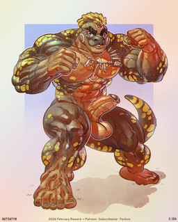abs anthro balls beard biceps big_balls big_muscles big_penis erect_nipples erection facial_hair fight fighting_pose fire genitals hairless huge_muscles huge_penis humanoid_genitalia humanoid_penis jewelry looking_at_viewer male markings muscular muscular_anthro muscular_male necklace necklace_only nipples non-mammal_nipples nude open_mouth pecs pendant pendant_only penile penis pose scales simple_background solo spots spotted_body spotted_markings spotted_tail tail tail_markings tattoo text thick_penis tribal tribal_jewelry tribal_markings tribal_necklace tribal_tattoo vein veiny_arms veiny_muscles veiny_penis hotsatyr amphibian salamander scalie digital_media_(artwork) english_text