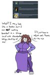 alternate_species anthro big_breasts boots boss_monster_(undertale) bovid breasts caprine clothing english_text female footwear frisk_(undertale) fur goat hair hi_res high_heeled_boots high_heels horn huge_breasts legwear mammal ring robertge shoes simple_background solo text thigh_boots thigh_highs undertale undertale_(series) white_background white_body white_fur