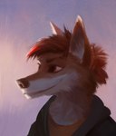 anthro brown_body brown_eyes brown_fur brown_hair fur hair smile solo white_body white_fur lofi canid canine mammal 2021 absurd_res digital_media_(artwork) hi_res