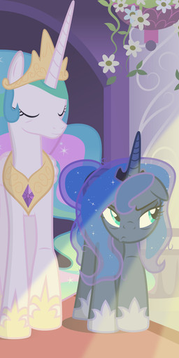 blue_body blue_feathers blue_hair castle crown duo eyes_closed feathered_wings feathers female feral flower grumpy hair headgear horn light long_hair plant royalty sunlight teal_eyes white_body white_feathers wings xenoneal friendship_is_magic hasbro my_little_pony mythology princess_celestia_(mlp) princess_luna_(mlp) equid equine mammal mythological_creature mythological_equine winged_unicorn 2015 absurd_res hi_res sibling_(lore) sister_(lore) sisters_(lore)