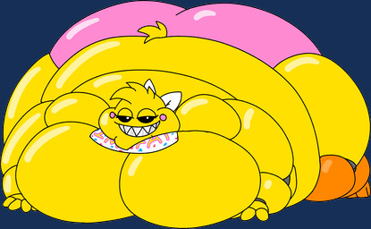 anthro bedroom_eyes belly bib big_belly big_breasts big_butt big_cheeks black_sclera blonde_hair breasts butt chubby_cheeks clothing female hair huge_belly huge_breasts huge_butt huge_cheeks hyper hyper_belly hyper_breasts hyper_butt looking_at_viewer lying machine metal_teeth morbidly_obese morbidly_obese_anthro morbidly_obese_female narrowed_eyes obese obese_anthro obese_female on_front overweight overweight_anthro overweight_female panties pink_cheeks pink_clothing pink_panties pink_underwear seductive sharp_teeth simple_background smile smiling_at_viewer solo tail teeth three-quarter_view tight_clothing transparent_background underwear white_bib white_eyes yellow_body yellow_tail roarbowildside five_nights_at_freddy's five_nights_at_freddy's_2 scottgames toy_chica_(fnaf) animatronic avian bird chicken galliform phasianid robot robot_anthro 2025 alpha_channel colored digital_media_(artwork) flat_colors