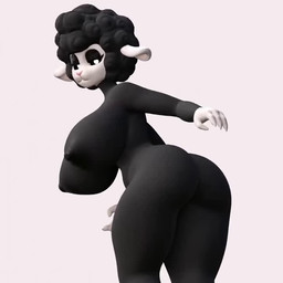 anthro big_breasts black_body black_fur black_sclera breasts butt female fur hair nipples nude solo avariax avariax_(modeler) mob_entertainment nightmare_critters poppy_playtime baba_chops_(poppy_playtime) bovid caprine mammal sheep 1:1 3d_(artwork) 3d_animation animated digital_media_(artwork) loop no_sound short_playtime video