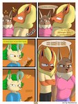 3:4 absurd_res anthro big_breasts breasts brown_body brown_fur canid canine digital_drawing_(artwork) digital_media_(artwork) eevee eeveelution elizabeth_venizee english_text female flamberry_(artist) flareon franklin_flare fur generation_1_pokemon generation_4_pokemon group hair hi_res ibispaint_(artwork) leafeon lyennan_venizee_flare_(flamberry) male male/female mammal nintendo open_mouth orange_body pokemon pokemon_(species) simple_background text trio