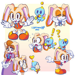 5_fingers anthro biped blue_body blush bow_tie brown_eyes clothed clothing dessert dress exclamation_point eyelashes female fingers food gloves group handwear heart_symbol ice_cream question_mark simple_background smile standing tan_body text trio year young lightnesshp sega sonic_the_hedgehog_(series) cheese_the_chao cream_the_rabbit vanilla_the_rabbit chao_(sonic) lagomorph leporid mammal rabbit 1:1 2022 absurd_res artist_name hi_res daughter_(lore) mother_(lore) mother_and_child_(lore) mother_and_daughter_(lore) parent_(lore) parent_and_child_(lore) parent_and_daughter_(lore)