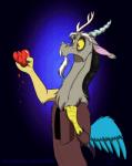 antlers broken_heart fangs hatch heartbroken horn male red_eyes solo teeth inuhoshi-to-darkpen friendship_is_magic hasbro my_little_pony discord_(mlp) chimera draconequus hi_res