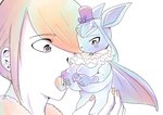 anthro bodily_fluids breastfeeding duo eeveelution extreme_size_difference female generation_4_pokemon glaceon holding_character holowear_(pokemon) human interspecies lactating male male/female mammal nintendo pokemon pokemon_(species) pokemon_unite pokephilia size_difference tapirclip volo_(pokemon)