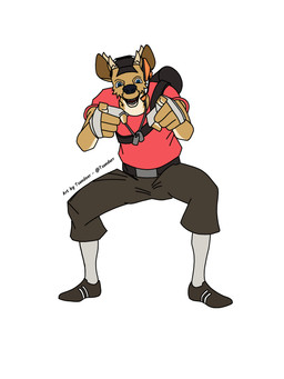anthro antlers bag bottomwear clothing dog_tags electronics footwear gloves handwear hat headgear headphones headset headwear horn laughing_at_viewer male pants shirt shitpost shoes solo topwear tsundeer team_fortress_2 valve valve_corporation scout_(team_fortress_2) deer mammal 3:4 absurd_res hi_res meme