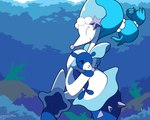 ambiguous_gender blue_body blue_hair duo eyelashes eyes_closed feral gem hair happy hug markings pearl_(gem) size_difference smile starfish_(accessory) tail underwater water whisker_markings white_body young sleepy_sealion nintendo pokemon asterozoan echinoderm generation_7_pokemon marine pokemon_(species) popplio primarina starfish 2025 absurd_res dated hi_res signature mother_(lore) mother_and_child_(lore) parent_(lore) parent_and_child_(lore)