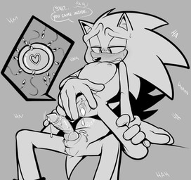 after_sex andromorph andromorph/male animal_genitalia animal_penis anthro blush bodily_fluids canine_genitalia canine_penis chair_position clitoris crossgender cum cum_from_vagina cum_in_vagina cum_inside duo from_behind_position genital_fluids genitals hand_on_leg heart_symbol impregnation intersex intersex/male knot male mta_crossgender mti_crossgender nipples ovum ovum_with_heart penis profanity sex spread_vulva spreading sweat text urethra vulva shaddycatz sega sonic_the_hedgehog_(series) shadow_the_hedgehog sonic_the_hedgehog eulipotyphlan hedgehog mammal 2024 black_and_white digital_drawing_(artwork) digital_media_(artwork) english_text hi_res monochrome