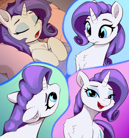 bed_sheet bedding blue_eyes bodily_fluids cutie_mark eyebrows eyes_closed eyeshadow female feral fur hair hooves horn long_hair looking_at_viewer lying makeup on_back open_mouth pillow purple_hair quadruped saliva sleeping solo teeth tongue unicorn_horn white_body white_fur rnghat friendship_is_magic hasbro my_little_pony mythology rarity_(mlp) equid equine mammal mythological_creature mythological_equine unicorn absurd_res hi_res