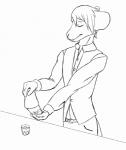 alcohol bar bartender bartending beverage cocktail_shaker glass hair mixing solo well_dressed remwithpen mammal murid murine rat rodent animated short_playtime