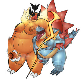 anthro arm_grab armpit_fetish armpit_hair armpit_sniffing balls belly big_belly big_nipples black_nipples bodily_fluids body_hair duo erection genital_fluids genitals glans hair male male/male masturbation nipples nude overweight overweight_anthro overweight_dom overweight_male overweight_sub penile penis pig_nose precum sex smelly sniffing submissive submissive_male sweat sweatdrop sweaty_body sweaty_genitalia sweaty_legs sweaty_thighs tongue tongue_out hidronics nintendo pokemon pokemon_legends_z-a crocodilian generation_9_pokemon mammal mega_emboar mega_evolution mega_feraligatr pokemon_(species) reptile scalie suid suine hi_res
