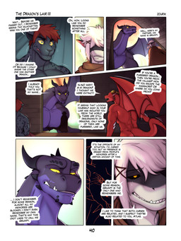 anthro black_sclera blue_eyes bodily_fluids butt dialogue feral group hair horn low-angle_view male markings muscular muscular_anthro muscular_feral muscular_male nude obscured_eyes pecs red_hair spots spotted_body sweat tail text wings worm's-eye_view yellow_eyes yellow_sclera zourik mythology black_dragon_(zourik) red_dragon_(zourik) roy_(zourik) zuny_(zourik) aquatic dragon fish mythological_creature mythological_scalie scalie shark 3:4 absurd_res comic english_text hi_res
