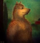 2000 anthro archived_source bd black_nose canid canine canis colored_pencil_(artwork) date fur green_background icon mammal simple_background slightly_chubby solo traditional_media_(artwork) whiskers wolf