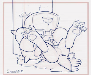 2014 3_toes barefoot bottomless butt cave_story claws clothed clothing crombie eyes_closed eyewear featureless_crotch foot_focus fur glasses half-dressed hat hindpaw jack_(cave_story) lagomorph lying male mammal mimiga monochrome pawpads paws pillow shirt sleeping soles solo toe_claws toes vest video_games
Rating: Safe
Score: 7
User: Brennertank
Date: July 18, 2014 2014 3_toes barefoot bottomless butt cave_story claws clothed clothing crombie eyes_closed eyewear featureless_crotch foot_focus fur glasses half-dressed hat hindpaw jack_(cave_story) lagomorph lying male mammal mimiga monochrome pawpads paws pillow shirt sleeping soles solo toe_claws toes vest video_games
Rating: Safe
Score: 7
User: Brennertank
Date: July 18, 2014