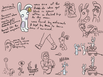 ambiguous_anthro ambiguous_gender anthro boots brown_background brown_clothing brown_hat brown_headwear brown_shirt brown_tongue brown_topwear buckteeth closed_smile clothed clothed_human clothed_male clothing ear_piercing ear_pull ear_tag featureless_legs female footwear fur grey_body grey_inner_ear grey_skin group hat headgear headwear hug hugging_another larger_human larger_male looking_at_another male mitten_hands moon mouth_closed multicolored_body no_pupils noseless nude nude_ambiguous nude_anthro nude_female open_mouth open_smile piercing plunger screaming shirt shoes shopping_cart short_legs shoulder_bag simple_background size_difference smaller_ambiguous smaller_anthro smaller_female smile speech_bubble standing teeth text tire toilet tongue tools topwear two_tone_body vehicle wagon walking white_body white_fur insert-thenewbl-here raving_rabbids rayman_(series) ubisoft fan_character jessica_2 human lagomorph mammal rabbid 2024 4:3 character_name digital_drawing_(artwork) digital_media_(artwork) english_description english_text flat_colors hi_res multiple_images