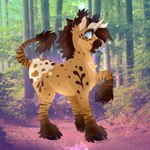black_hooves brown_body brown_fur brown_mane brown_markings brown_stripes brown_tail_tuft day facial_piercing feathering feral forest forest_background fur fur_markings hooves horn light looking_back male male_feral mane markings multicolored_body multicolored_fur multicolored_mane nature nature_background nose_piercing nose_ring open_mouth open_smile photo_background piercing plant pupils purple_pupils quadruped raised_hoof ring_piercing rock short_mane smile solo standing striped_legs striped_markings striped_tail stripes tail tail_markings tail_tuft tan_horn tan_mane teal_eyes text tree tuft two_tone_mane unicorn_horn chotpot mythology niles_(chotpot) appaloosa equid equine horse hybrid mammal mythological_creature mythological_equine unicorn zebra 1:1 2018 artist_name dated digital_drawing_(artwork) digital_media_(artwork) english_description lighting photography_(artwork) shaded
