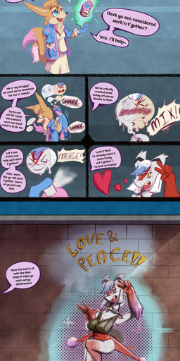 goo_transformation graffiti graffiti_on_wall merge_tf merging paint profanity spray_can spray_paint text transformation transformation_by_substance transformation_mechanism transformation_sequence transformation_through_magic dustyerror nintendo pokemon ampharos canid canine fox generation_2_pokemon generation_3_pokemon latias legendary_pokemon mammal pokemon_(species) absurd_res comic english_text hi_res painting_(artwork)