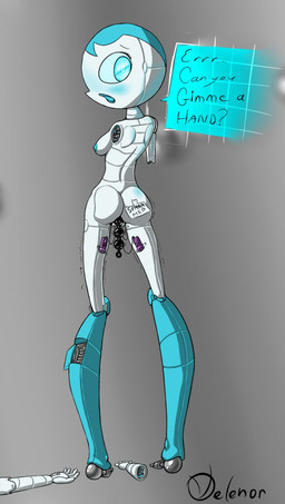 2_missing_limbs amputee anal anal_beads anal_penetration asking_for_help blue_eyes blue_hair blue_lips blue_nipples breasts butt dialogue disability female hair lips looking_at_viewer looking_back machine missing_all_arms nipples not_furry penetration sex_toy side_boob small_breasts solo speech_bubble talking_to_viewer text vibrator white_body velenor my_life_as_a_teenage_robot nickelodeon jenny_wakeman humanoid robot robot_humanoid english_text hi_res signature