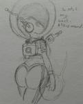 big_butt butt english_text female gardevoir helmet looking_at_viewer looking_back monochrome nintendo pokémon text video_games vono
Rating: Questionable
Score: 0
User: Juni221
Date: March 03, 2014