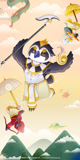 ambiguous_gender anthro bow_(weapon) cloud flock_of_birds flying group gun looking_at_viewer male mountain one_eye_closed orb ranged_weapon shendyt sky skyscape staff tongue tongue_out umbrella wand weapon wink winking_at_viewer littlehyper egyptian_mythology middle_eastern_mythology mythology pixile_studios super_animal_royale horus avian bird cardinal_(bird) deity dragon eastern_dragon gull lari larid mythological_creature mythological_scalie northern_cardinal oscine passerine scalie super_hawk_(sar) super_horus_(sar) super_red_cardinal_(sar) super_seagull_(sar) super_songbird_(sar) hi_res