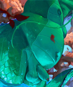 anthro autumn balls barbel_(anatomy) belly flesh_whiskers foreskin genitals green_body green_nipples green_scales hot_spring humanoid_genitalia humanoid_penis male moobs navel nipples obese obese_male overweight overweight_anthro overweight_male penis scales solo unretracted_foreskin ventral_scales water wet goatsorbet mythology dragon lizard mythological_creature mythological_scalie reptile scalie hi_res