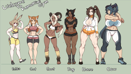 5_fingers 5_toes abs anklet athletic biceps big_breasts biped black_clothing black_eyes black_hair blonde_hair blue_clothing blue_eyes blue_hair bottomwear bra breast_size_difference breasts brown_body brown_eyes brown_hair brown_skin chart cleavage clothed clothing clothing_pull crossed_arms curved_horn curvy_figure dark_body dark_skin dipstick_ears ear_markings eyelashes feet female fingers fist flexing footwear front_view frown grey_background grey_horn group hair half-closed_eyes hand_on_hip height_chart hoodie horizontal_pupils horn huge_breasts humanoid_feet humanoid_hands inner_ear_fluff jacket japanese jewelry leg_warmers leggings legwear light_body light_skin long_hair looking_at_viewer looking_away medium_breasts midriff multicolored_clothing multicolored_ears multicolored_hair muscular muscular_female muscular_thighs narrowed_eyes navel on_one_leg open_clothing open_jacket open_mouth open_smile open_topwear orange_clothing orange_eyes orange_hair pale_skin plantigrade ponytail pupils red_clothing red_eyes shirt shirt_pull shoes short_hair shorts simple_background size_difference small_breasts small_waist smile sneakers sports_bra standing stretching tan_body tan_skin text thigh_gap toes topwear topwear_pull tuft two_tone_clothing two_tone_hair underwear voluptuous white_clothing white_hair yellow_clothing yellow_eyes ryo_agawa animal_humanoid bovid bovid_humanoid bovine bovine_humanoid canid canid_humanoid canine canine_humanoid canis caprine caprine_humanoid cat_humanoid cattle_humanoid dog_humanoid domestic_cat domestic_dog equid equid_humanoid equine equine_humanoid felid felid_humanoid feline feline_humanoid felis humanoid lagomorph lagomorph_humanoid leporid_humanoid mammal mammal_humanoid rabbit_humanoid sheep sheep_humanoid 2016 digital_media_(artwork) english_text guide_lines species_name url watermark