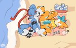 anal anal_knotting anal_penetration anthro balls beach blue_body blue_fur duo erection fur genitals knot knotting lube male male/male male_penetrated male_penetrating male_penetrating_male orange_body orange_fur outside penetration penis seaside sex sodacaps bandai_namco digimon nintendo pokemon connor_the_gaomon kai_(xxkaixx) buizel digimon_(species) gaomon generation_4_pokemon pokemon_(species) hi_res