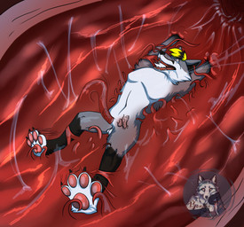 4_toes anal anal_penetration anthro anus arms_above_head bad_end balls barefoot bdsm biped bodily_fluids bound claws clothing crying_laughing cum desperation detailed_background digitigrade dragging endosoma erection feet foot_fetish foot_lick foot_play fur genital_fluids genitals hair implied_permanent internal internal_anal laugh licking long_term male milking_tentacles multicolored_body multicolored_fur multicolored_hair nude nude_anthro open_mouth paws penetration penile penis penis_milking peril pointy_ears prostate prostate_stimulation pulling_down reaching reaching_out reaching_towards_another rope safe_vore scared sex smile soles solo solo_focus tearing_clothing tears teeth tentacle_pit tentacles tickle_torture tickling tickling_armpits tickling_feet tickling_sides tickling_thighs toe_restraints toes toes_tied tongue torn_clothing undressing vore bonniefox knil_(character) canid canine canis flesh_creature fox mammal tentacle_creature digital_media_(artwork)