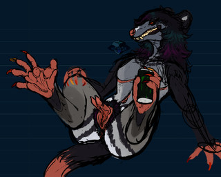 2_clitoral_hoods 2_clitorises anatomically_correct anatomically_correct_feet anatomically_correct_genitalia anatomically_correct_vulva animal_genitalia animal_vulva chest_scar claws clitoris colored_fingernails colored_nails colored_toenails feet fingernails foot_fetish foot_focus genitals holding_object holding_object_with_feet marsupial_genitalia marsupial_vulva mastectomy_scar multi_clitoris multi_genitalia nails painted_claws pouch_(anatomy) scar spread_legs spreading toe_claws toenails toes transition vulva yonnixart raspen_roadkill_(yonnixart) american_opossum mammal marsupial 5:4 hi_res nonbinary_(lore) trans_(lore) trans_man_(lore)