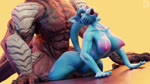 abs ahegao anthro anthro_penetrated balls balls_deep bent_over biceps blue_body blue_eyes blue_fur bouncing_breasts bouncing_butt breasts butt duo eye_roll female female_penetrated from_behind_position fucked_silly fur furniture genitals larger_male looking_pleasured male male/female male_penetrating male_penetrating_anthro male_penetrating_female mature_anthro mature_female muscular muscular_male nipple_piercing nipples nude open_mouth pecs penetration penile penile_penetration penis piercing pink_nipples rough_sex scales scratches sex size_difference standing standing_sex table tail teeth thrusting tongue tongue_out picti cartoon_network mythology the_amazing_world_of_gumball nicole_watterson radu demon domestic_cat dragon felid feline felis mammal mythological_creature mythological_scalie scalie 16:9 3d_(artwork) 3d_animation animated digital_media_(artwork) short_playtime sound webm widescreen