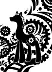 clockwork cogwheel cutie_mark feral gear hair hooves male mane pointy_ears prick_ears quadruped short_hair short_tail silhouette simple_background solo standing tail unguligrade white_background sunnyclockwork hasbro my_little_pony scp_foundation charles_gears fan_character earth_pony equid equine horse mammal pony 2014 black_and_white digital_drawing_(artwork) digital_media_(artwork) hi_res monochrome