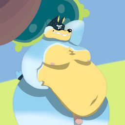 anthro belly big_belly big_butt bottom_heavy butt erection genitals huge_belly humanoid_genitalia humanoid_penis love_handles male moobs morbidly_obese nipples obese obese_anthro obese_male overweight overweight_anthro overweight_male penis shy solo thick_thighs wide_hipped_male wide_hips the_other_guy_4 bluey_(series) bandit_heeler australian_cattle_dog canid canine canis cattledog domestic_dog herding_dog mammal pastoral_dog 1:1