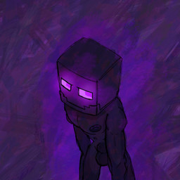 animal_genitalia anthro areola balls black_areola black_body black_nipples genitals looking_at_viewer male nipples nude purple_background purple_eyes purple_sclera sheath simple_background solo bismuth_(artist) microsoft minecraft mojang xbox_game_studios enderman 1:1 digital_media_(artwork) hi_res
