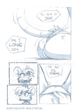anthro bucket clothing container female fingering fingering_self fur hair hand_in_panties hand_in_underwear masturbation panties simple_background sitting smile solo storytelling tail text underwear vaginal vaginal_fingering vaginal_masturbation ratcha jane_(ratcha) mammal mouse murid murine rodent blue_and_white comic digital_media_(artwork) english_text hi_res monochrome