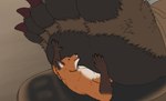 anthro extreme_size_difference feet macro male male/male micro paws size_difference sidmonthebear jiyao_(jiyao) sidmon_(sidmonthebear) bear canid canine fox mammal animated short_playtime