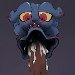 ambiguous_gender ambiguous_penetration blush bodily_fluids cum cum_inside disembodied_penis duo erection genital_fluids genitals male male/ambiguous not_furry on_model penetration penis sex simple_background solo_focus youjomodoki nintendo pokemon generation_2_pokemon ghost human mammal misdreavus pokemon_(species) spirit 1:1 hi_res