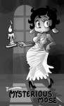 alternate_species anthro biped breasts candle cleavage clothed clothing female fleischer_style_toon footwear furrification high_heels looking_at_viewer shoes solo toony wide_hips minus8 betty_boop_(series) paramount_pictures betty_boop canid canine canis domestic_dog mammal hi_res monochrome