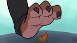 anthro duo extreme_size_difference feet foot_focus male paws size_difference stomping soraime carter_(carterthedeer) nevix_(character) ceratopsian deer dinosaur mammal ornithischian prehistoric_species reptile scalie triceratops 16:9 2020 animated short_playtime widescreen