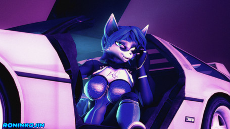 5_fingers anthro blue_body blue_fur blue_hair bodysuit breasts car clothing eyewear female fingers fur hair inside_car inside_vehicle long_tail looking_at_viewer multicolored_body multicolored_fur open_mouth open_smile short_hair skinsuit smile solo sunglasses tail teal_eyes text tight_clothing two_tone_body two_tone_fur vehicle white_body white_fur roninkojin warfaremachine_(modeler) delorean nintendo star_fox krystal_(star_fox) warfare_krystal canid canine fox mammal 16:9 2024 3d_(artwork) artist_name digital_media_(artwork) hi_res source_filmmaker_(artwork) watermark widescreen