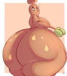 big_butt breasts brown_body brown_breasts brown_butt butt eyebrows female huge_butt looking_at_butt looking_back looking_down not_furry plant pupils solo standing thick_thighs wide_hips worried_look lightmizano nintendo pokemon elemental_creature flora_fauna generation_2_pokemon humanoid pokemon_(species) sudowoodo 2023 digital_media_(artwork) hi_res signature