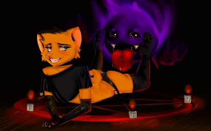 anal anthro butt clothing duo femboy footwear legwear lying male male/male nude on_front oral panties rimming sex socks stockings thigh_highs tongue underwear femboychaton demon domestic_cat felid feline felis mammal monster hi_res