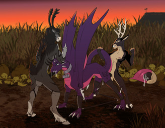 animal_genitalia animal_penis anthro anthro_on_feral anthro_penetrating anthro_penetrating_feral anthro_raping antlers backsack balls bestiality bodily_fluids bound butt clitoral_hood collar cum cum_from_mouth cum_from_vagina cum_in_mouth cum_in_vagina cum_inside earless erection fellatio female female_feral female_penetrated female_raped feral feral_penetrated feral_raped flexing flexing_bicep forced forced_oral from_behind_position fur genital_fluids genitals grass group group_sex holding_horn holding_tail hooves horn knot knotted_penis legs_tied male male/female male_anthro male_on_feral male_penetrated male_penetrating male_penetrating_female male_rape male_raping_female membrane_(anatomy) membranous_wings narrowed_eyes nipples nude open_mouth oral oral_penetration outdoor_nudity outside_sex penetration penile penile_penetration penis penis_in_mouth plant public_use rape sex smile spitroast tail text threesome trio vaginal vaginal_penetration vulva wings wings_tied zafara_(artist) activision mythology spyro_the_dragon cynder deer dragon mammal mythological_creature mythological_scalie scalie digital_media_(artwork) english_text hi_res