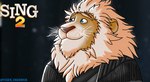 clothing eyebrows fur male mane smile solo whiskers vixol illumination_entertainment sing_(movie) clay_calloway_(sing) felid lion mammal pantherine