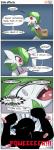 breasts clothed clothing dialogue female green_hair hair medicine not_furry open_mouth red_eyes solo text rilex_lenov nintendo pokemon midori_(rilex_lenov) gardevoir generation_3_pokemon mammal pokemon_(species) 2017 absurd_res comic digital_media_(artwork) english_text hi_res