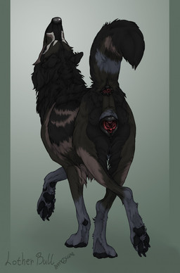 anal_canal anatomically_correct anatomically_correct_anus anatomically_correct_genitalia anatomically_correct_vulva animal_genitalia animal_vulva anus black_anus black_body black_fur black_nose black_pawpads black_vulva brown_body brown_fur butt canine_genitalia canine_vulva cervix claws clitoral_fossa clitoris crossed_legs dewclaw female feral fur gaping gaping_anus gaping_vagina genitals looking_up pawpads paws presenting presenting_anus presenting_hindquarters presenting_vulva quadruped raised_leg raised_tail rear_view simple_background solo tail text vaginal_canal vulva lotherbull hiona canid canine canis mammal wolf 2021 digital_drawing_(artwork) digital_media_(artwork) english_text hi_res