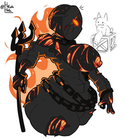 areola big_breasts big_butt big_penis black_body black_bottomwear black_clothing black_jacket black_skin black_topwear blush bodily_fluids bottomwear box breasts burnt butt chain chain_collar clothing collar container cuffs_(clothing) duo female feral fire fur genital_fluids genitals heart_symbol hockey_mask holding_melee_weapon holding_object holding_pitchfork holding_tool holding_weapon huge_penis jacket looking_at_another male mask melee_weapon nipple_piercing nipple_ring nipples on_box orange_areola orange_eyes orange_nipples pants penis piercing pitchfork precum ring_piercing scut_tail short_tail small_but_hung smile sports_mask sportswear tail text thick_thighs three-quarter_view tools topwear torn_bottomwear torn_clothing torn_topwear weapon white_body white_ears white_fur white_tail karikhuri forsaken_(roblox) friday_the_13th_(series) roblox gubby_(roblox) jason_voorhees gubby_(species) humanoid lagomorph leporid mammal rabbit 2025 artist_name digital_media_(artwork)