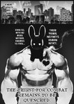 abs anthro city city_skyline heart_symbol instinct male muscular neon_lights night nipples shadow simple_background solo spotlight text white_eyes peculiart bun_bash lagomorph leporid mammal rabbit 2023 absurd_res black_and_white comic english_text hi_res monochrome