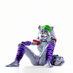 anthro anus breasts butt female genitals grey_body hair lips lipstick looking_at_viewer machine makeup metal nipples nude on_model open_mouth purple_lips purple_lipstick simple_background smile solo teeth vulva white_background 404four five_nights_at_freddy's five_nights_at_freddy's:_security_breach scottgames steel_wool_studios roxanne_wolf canid canine canis fox mammal red_fox robot silver_fox true_fox wolf 1:1 2022 3d_(artwork) digital_media_(artwork) hi_res